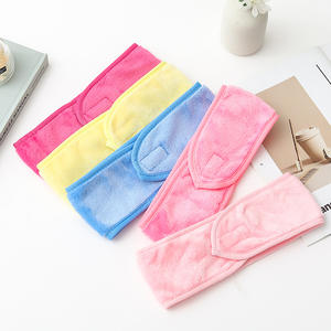 ที่คาดผมกำมะหยี่นุ่มพิเศษ ขนาด 8*60 ซม. ขายส่ง สำหรับโยคะ กีฬา ซักล้าง ทำความสะอาด ล้างเครื่องสำอาง ปรับขนาดได้ ยืดหยุ่น พร้อมแถบตีนตุ๊กแก - Product Image 3