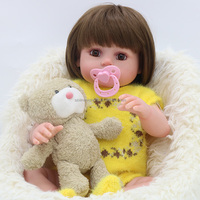 Poupées Reborn 22 pouces en silicone, bébé reborn aux yeux ouverts, bébé fille nouveau-né, poupée de pose, modèle de photographie de bébé
