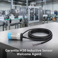 IP67 M30 tahan air 3-Wire Sensor jarak deteksi logam NPN PNP saklar induktif