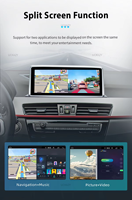 Écran tactile 8 cœurs 10.25 "avec système de navigation GPS Carplay pour BMW X1 F48 Android 14 Radio écran multimédia 4G NBT