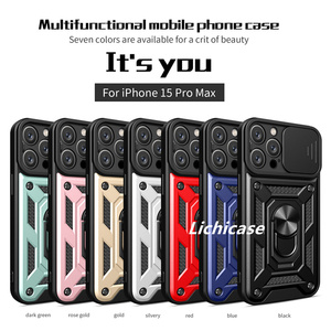 Lichicase nhiệm vụ nặng nề từ hấp phụ điện thoại di động bìa cho ZTE Blade V50 thông minh 4G Chống sốc Armor trường hợp khó khăn - Product Image 6
