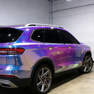 ฟิล์มหุ้มรถยนต์ YAJIU จีน แบบโครเมียม สะท้อนแสง ขนาด 1.35x18 เมตร ฟิล์มไวนิลเปลี่ยนสีรุ้ง ยืดได้ - Product Image 2