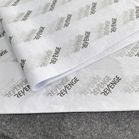 Papier de soie imprimé avec logo personnalisé 17G/30G Emballage de vêtements de marque Papier de soie pour emballage cadeau
