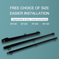 Chine Best-seller Bus pare-brise avant pare-soleil Film accessoires noir Transparent pare-soleil 90*150cm conducteur pare-soleil pièces en tissu