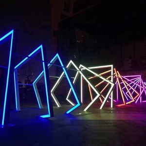 3D LED thời gian đường hầm mới vòm Motif ánh sáng thép không gỉ không thấm nước đèn cảnh quan vườn công viên cổng cửa Plaza chiếu sáng - Product Image 3