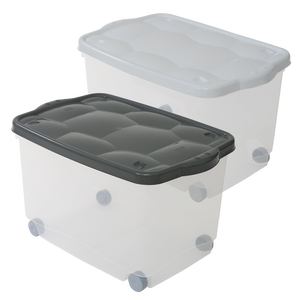 Tartarugo Kitchen <b>Storage</b> Box 600x400x360mm PP Plastic with Lid for Home Organization - Product Image 2