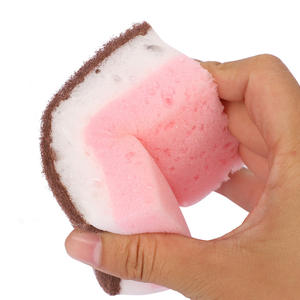 Trois couleurs haute mousse algues <span class=keywords><strong>éponge</strong></span> <span class=keywords><strong>nid</strong></span> <span class=keywords><strong>d</strong></span>'<span class=keywords><strong>abeille</strong></span> nettoyage bol brosse Pot cuisine vaisselle Baijie <span class=keywords><strong>tissu</strong></span> tampons à récurer - Product Image 5