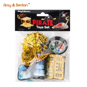 Набор мини-пиратских игрушек для Хэллоуина аксессуары для костюмов пиратов пластиковые Драгоценности для детей