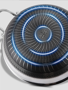 Chảo rán trứng cá bằng thép không gỉ 316 hai lớp tổ ong 2.3mm, hai mặt chống dính, cảm ứng nhanh, có nắp, thương hiệu tùy chỉnh - Product Image 5