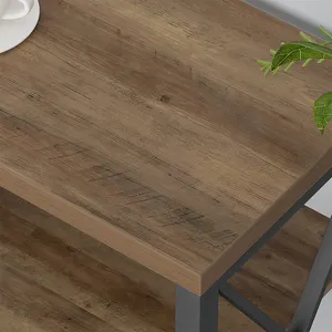 Porta TV rustico da fattoria con mobiletto portaoggetti per Console multimediale, mobile TV moderno in metallo in legno per soggiorno in casa camera da letto - Product Image 4