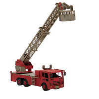 CUPUZ Rompecabezas de Papel 3D de Camión de Bomberos Clásico Europeo, Kit de Construcción de Modelo de Camión de Bomberos Vintage para Niños y Adultos, Regalo Educativo