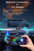 Monitor Universal Inteligente para Auto, Pantalla Inalámbrica CarPlay Portátil de 10.26 Pulgadas con Android Auto IPS