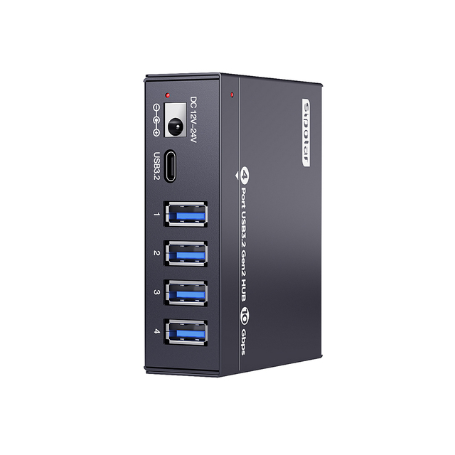 Sipolar A-4U32M1 4 Port USB 3.0 Hub 10Gbps Phone Charging Portable Charging Stations USB Splitter Metal in Stock