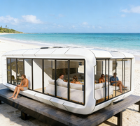 Cabane préfabriquée Apple avec système de maison intelligente, maisonnette modulaire pour villa d'hébergement, vente en gros d'usine