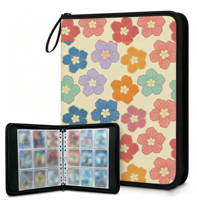 Classeur de cartes à collectionner grande capacité avec fermeture éclair, imprimé dessin animé, multi-poches, album de collection de cartes, classeur de rangement personnalisé 9 poches