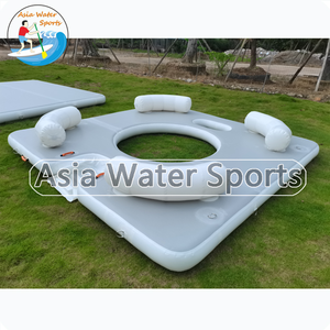 Plateforme de parc aquatique gonflable commercial |   Grande île flottante avec ancre pour les centres de villégiature et les lacs - Product Image 2