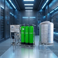 Unité de pompage à osmose inverse RO double étage avec PLC, machine à eau ultra pure pour le lavage de cartes électroniques en usine, garantie 1 an