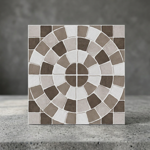 Vistaar 400x400mm Carreaux de stationnement en porcelaine rustique intégrale-Carreaux de sol antidérapants en relief pour salle de bain et extérieur - Product Image 1
