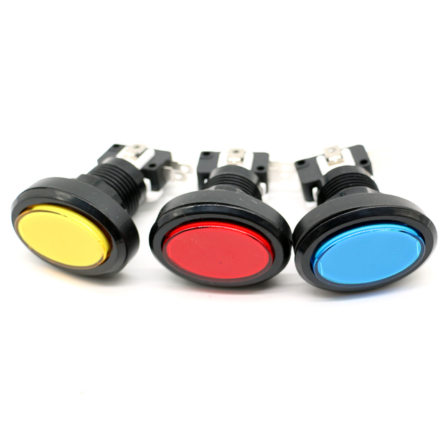 FF Racing Game Machine 12V LED Illuminated Arcade Switch Oval Plastic Button for Coin Payment Boxing Type Coin Operated Games
