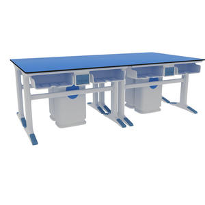 โต๊ะนักเรียนอลูมิเนียมอัลลอยด์สำหรับนักเรียนโต๊ะสาธิตเฟอร์นิเจอร์ห้องแล็ปร่วมสมัยโต๊ะสาธิต4 - Product Image 4