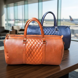 Bolso de Mano Grande de Cuero para Viajes y Senderismo en las Montañas, 100% Genuino, a la Moda, Impermeable, con Cierre de Cremallera, Personalizado con Perlas, Ligero, de Poliéster - Product Image 1