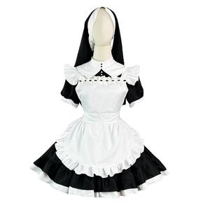 Nuevo <span class=keywords><strong>Disfraz</strong></span> de Monja de Halloween, Estilo Lolita, Uniforme de Sirvienta de <span class=keywords><strong>Dos</strong></span> Piezas, Estilo Soft Sister - Product Image 5