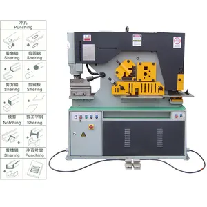 200t sheet metal punching shearing and press brake bending hydraulic ironworker