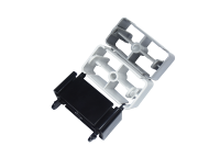 Organisateur de câbles sous bureau FST de luxe, longueur personnalisable, en forme de serpent, réglable, en plastique noir moulé par injection, pour la maison