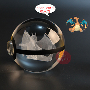 <span class=keywords><strong>Lampe</strong></span> de nuit en cristal gravée au laser <span class=keywords><strong>3D</strong></span> Gengar, Pokeball, cadeau pour enfants, Noël, Charizard, Eevee, Mewtwo, Pikachu - Product Image 5