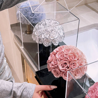 Unendliche Ewige Rose Personalisierte Konservierte Rosenbox zum Muttertag – Ewige Rose in Acrylbox