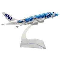 Modèle d'avion en alliage A380 de 16 cm avec logo personnalisable - Fournisseur d'usine Jouet d'aviation