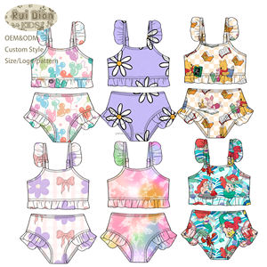 Maillots <span class=keywords><strong>de</strong></span> <span class=keywords><strong>bain</strong></span> pour enfants, <span class=keywords><strong>maillot</strong></span> <span class=keywords><strong>de</strong></span> <span class=keywords><strong>bain</strong></span> doux à volants pour bébé fille, <span class=keywords><strong>maillot</strong></span> <span class=keywords><strong>de</strong></span> <span class=keywords><strong>bain</strong></span> deux pièces réglable pour tout-petits - Product Image 2