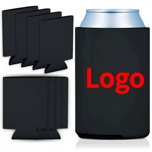 Refroidisseur de canettes en néoprène personnalisé de 12 oz, support isotherme pliable pour bière/vin, impression de logo personnalisée - Product Image 1