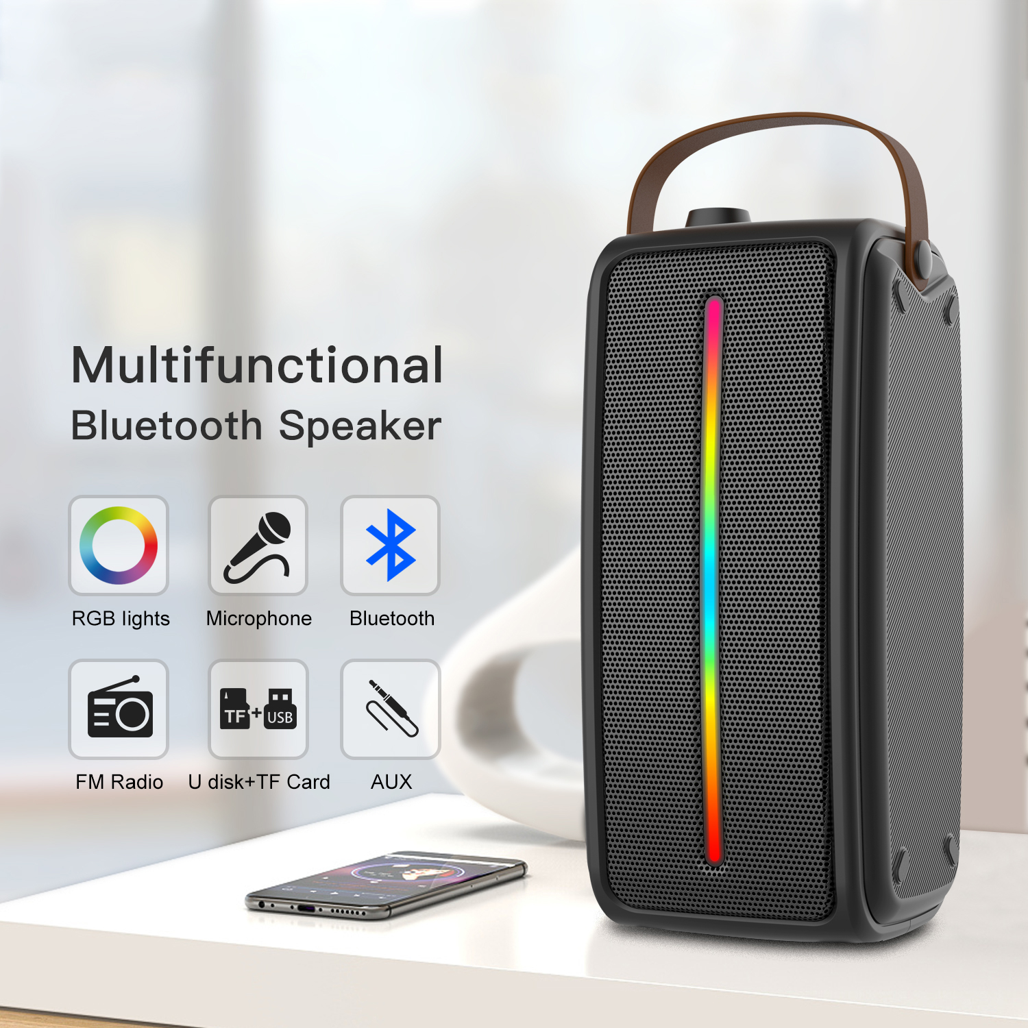 多機能ポータブルBluetoothワイヤレス屋外スピーカースピーカー