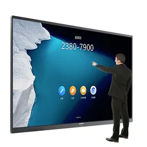 65 75 85 inç interaktif panel IFPD akıllı beyaz tahta dokunmatik ekran android 13 CVTE anakart akıllı tahta