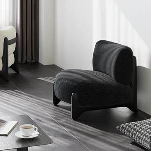 Sillón Chaise Longue Individual de Estilo Moderno y Minimalista, en Lana de Cordero, con Respaldo Ajustable y Fácil Montaje, para el Hogar - Product Image 4