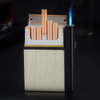 Boîte à briquet électronique portable en métal et plastique, étanche, personnalisée, avec USB, vente en gros par l'usine JX
