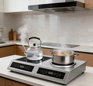 Table de cuisson à induction commerciale double brûleur 3500W, robuste, plate et concave, étanche, pour cuisine, support OEM/ODM. Comme - Product Image 4