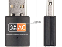 Adaptador USB Wifi Inalámbrico de 600M, Tarjeta de Red Inalámbrica de 600M, Adaptador USB Wlan Inalámbrico AC para Windows