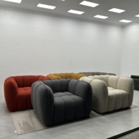 Fauteuil Canapé Moderne Entièrement en Éponge, Compressé Sous Vide, en Forme de Citrouille, pour Salon et Chambre, pour le Confort Domestique