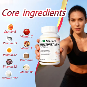 OEM <span class=keywords><strong>Multivitamin</strong></span>-Tabletten für Frauen Natürliche Energie Gesundheitsunterstützung Vollständige Tägliche Ernährung 60 Tabletten für Erwachsene Frauen - Product Image 2