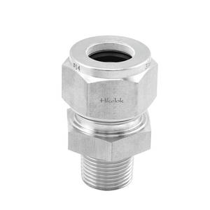 स्वैगेलोक उपकरण स्टेनलेस स्टील कॉपर डबल फेरूल 2 पिन नर और महिला कनेक्टर - Product Image 1