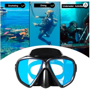 Máscara de Buceo con Snorkel, Panorámica HD, Antivaho, de Vidrio Templado y Goma, Lente Única, para Adultos y Jóvenes - Product Image 4