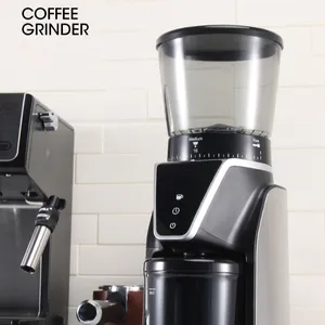热卖优质咖啡豆磨粉机电动咖啡研磨机咖啡机带研磨机