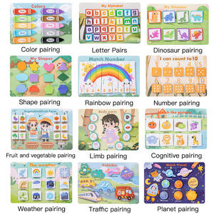 Libro de pasta silencioso educativo para niños, libros ocupados, juego de pegatinas hecho a mano para bebés, juguetes de aprendizaje Montessori para niños y niñas - Product Image 5