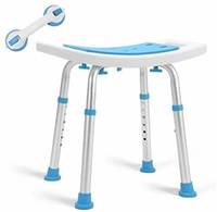 Chaise de douche de qualité médicale pour personnes âgées, tabouret de salle de bain en aluminium réglable en hauteur, support