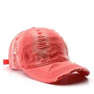 Casquette de baseball vintage en denim délavé et imperméable - Design classique déchiré et délavé, style streetwear, sangle réglable, unisexe, rétro - Product Image 1