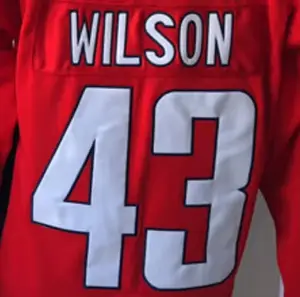 Özelleştirilmiş Tom Wilson #43 kırmızı en kaliteli dikişli Jersey