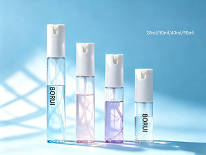 Atomizador de Perfume Portátil Recargable de Alta Calidad OEM Personalizado Modelo BORUI SP700 Material PET+PP 20/30/40/50ml para Perfume y Pelucas - Product Image 1