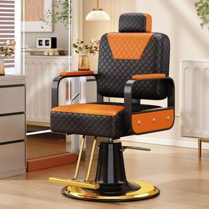 Sillón de barbero para peluquería, silla profesional para cortes de cabello con altura ajustable, función reclinable, diseño giratorio de alta gama - Product Image 1